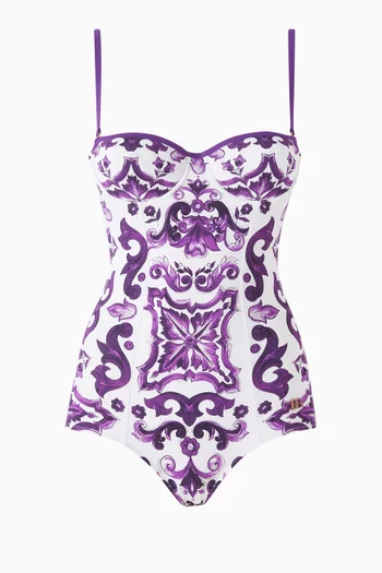 Majolica-print One-Piece Swimsuit