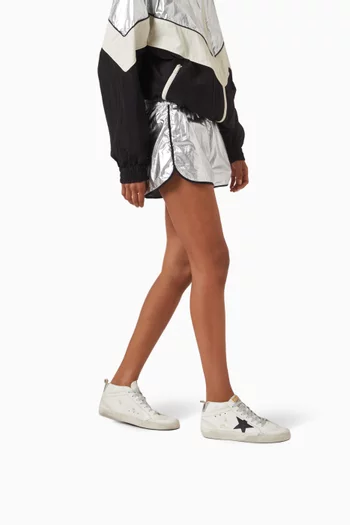 Mid-Star Sneakers in Leather