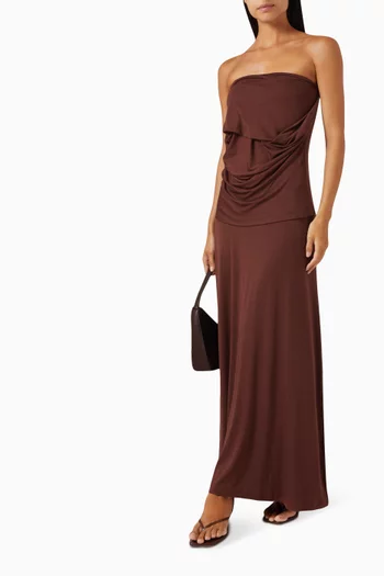 Flute Maxi Skirt in Stretch-lyocell