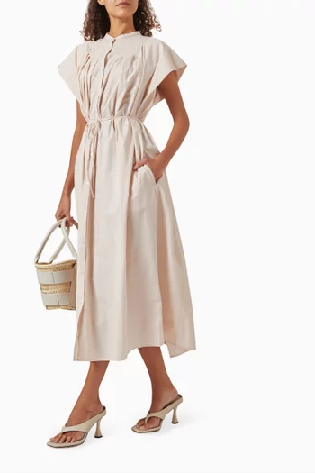 Adrianna Midi Shirt Dress in Organic Cotton