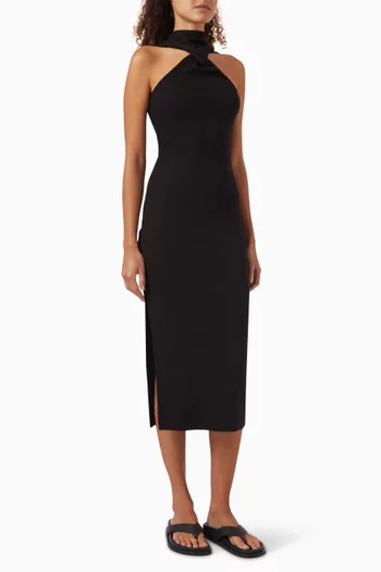Vai Midi Dress in Stretch Organic Cotton