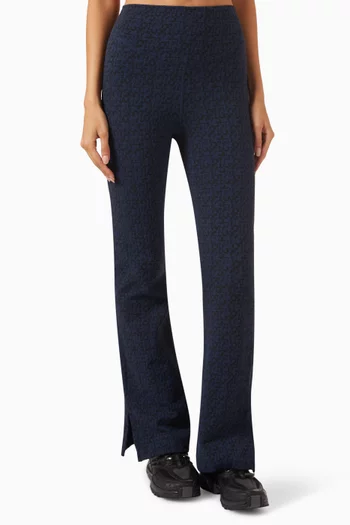 Martiza Florence Flare Pants in Stretch Jacquard