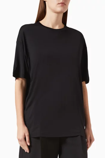 Relaxed T-shirt in Silk-jersey