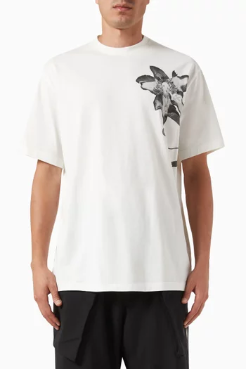 Graphic Print T-shirt in Cotton Jersey