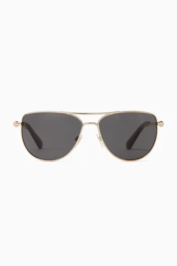 Pilot Sunglasses in Metal