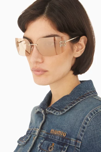 Runway Sunglasses in Metal