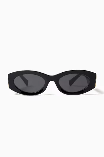 Oval Logo Sunglasses in Acetate