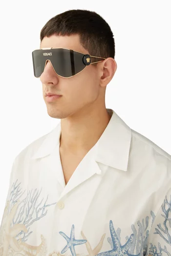 Irregular Sunglasses in Metal