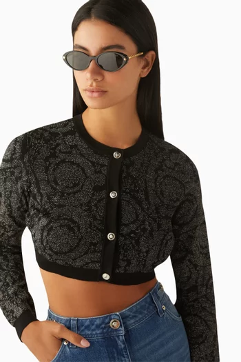 Oval Sunglasses in Acetate