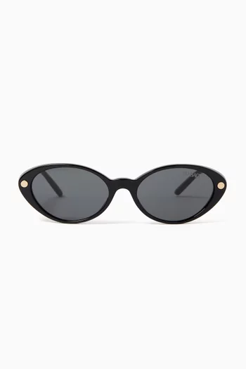 Oval Sunglasses in Acetate