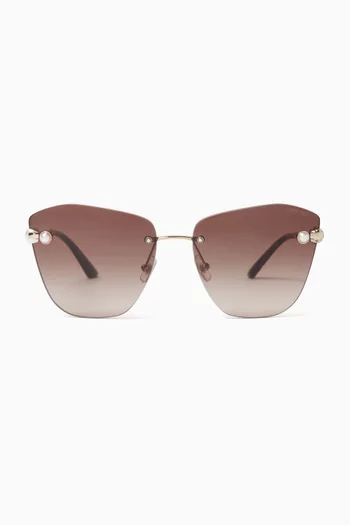 Butterfly Sunglasses in Metal