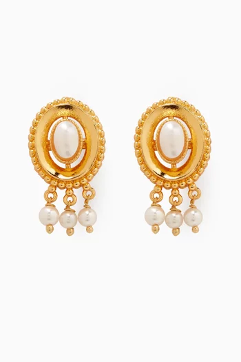 Ramadan Exclusive Ravi 2.0 Drop Earring in 24kt Gold-plated Brass