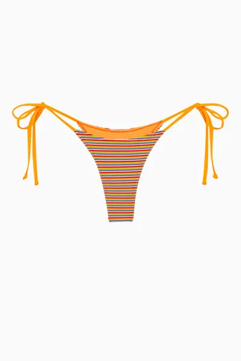 Divine Striped Skimpy Bikini Briefs