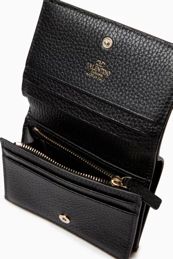 Valentino Garavani Small Rockstud Wallet in Leather