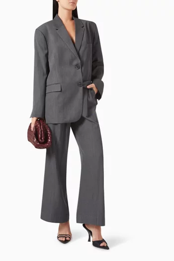 Manny Straight-leg Pants in Virgin Wool Blend