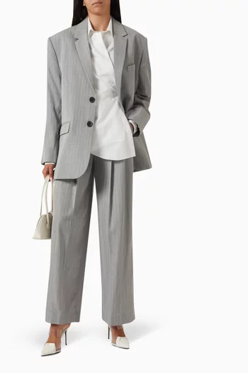 Manny Straight-leg Pants in Virgin Wool Blend