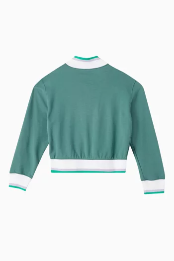 Striped Jacket in Cotton-blend