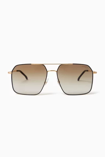 333/5 Sunglasses in Gold-tone Stainless steel