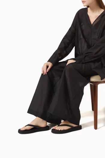 x GI Thong Sandals in Smooth Leather