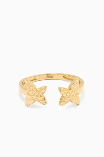 Sara Butterfly Open Ring in 18kt Gold
