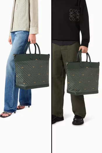 Carry On 36 Tote Bag in Coated-canvas & Leather