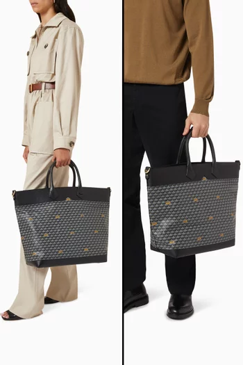 Carry On 36 Tote Bag in Coated-canvas & Leather