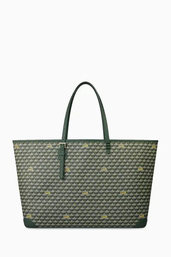 Daily Battle 41 Tote Bag in Canvas & Leather