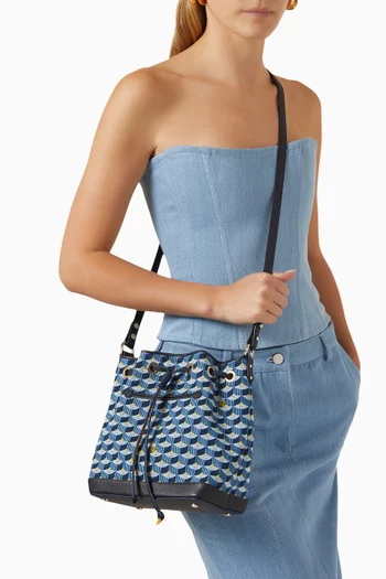 Quiver 23 Bucket Bag in Canvas & Leather