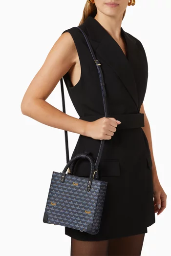 Take It Easy 19 Tote Bag in Canvas & Leather