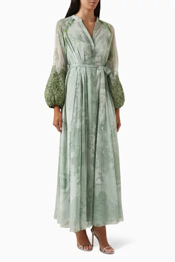 Treasure-C Printed Dress in Chiffon