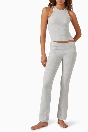 Crewneck Tank Top in Cotton-jersey