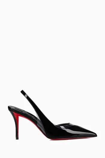Posticha 80 Slingback Pumps in patent-leather and PVC