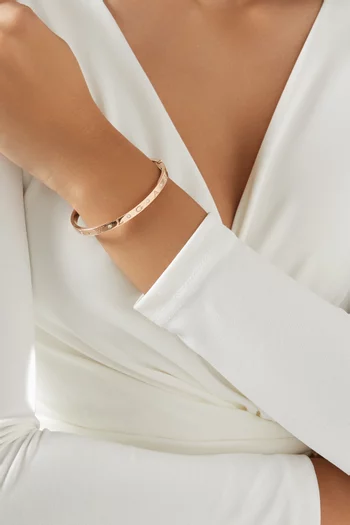 B.zero1 Essential Diamond Bracelet in 18kt Rose Gold