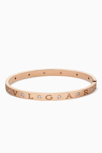 B.zero1 Essential Diamond Bracelet in 18kt Rose Gold