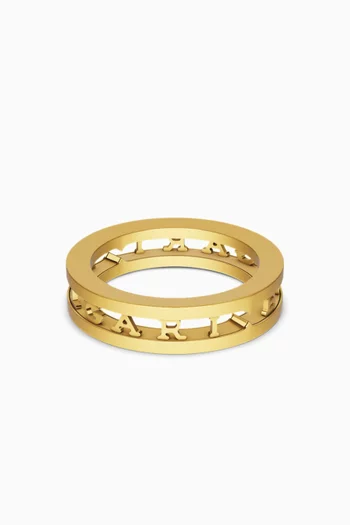 B.zero1 Logo Ring in 18kt Gold
