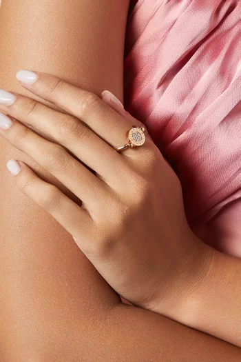 BVLGARI BVLGARI Diamond Flip Ring in 18kt Rose Gold