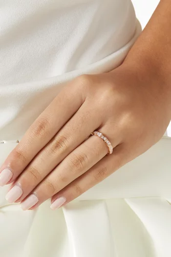 Serpenti Viper Diamond Ring in 18kt Rose Gold