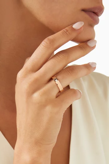 B.zero1 Diamond Ring in 18kt in Rose Gold