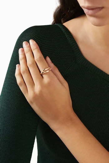 Serpenti Viper Ring in 18kt Rose Gold