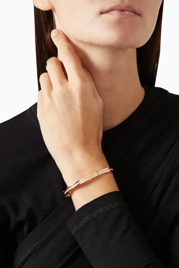 B.zero1 Diamond Pavé Bracelet in 18kt Rose Gold