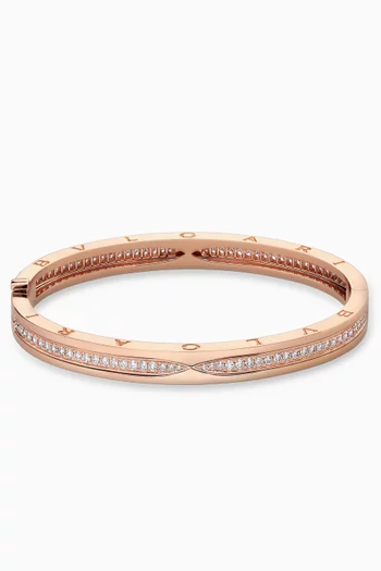 B.zero1 Diamond Pavé Bracelet in 18kt Rose Gold