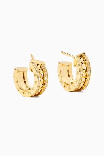B.zero1 Pavé Diamond Earrings in 18kt Gold