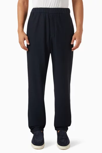 Flat Front Pants in Stretch-fabric