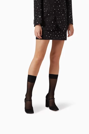 حذاء كلاسيك شارلوت بكعب 95 مم ستان