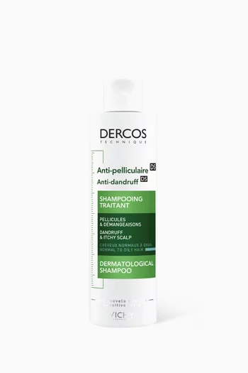 Dercos Anti Dandruff Shampoo for Normal to Oily Hair, 200ml