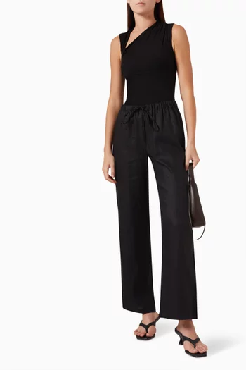 Olina Drawstring Pants in Linen