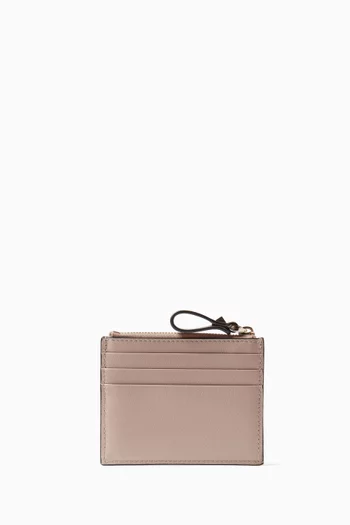 Valentino Garavani Rockstud Card Holder in Calfskin