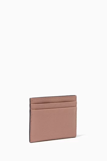 Valentino Garavani VLOGO Cardholder in Grainy Calfskin