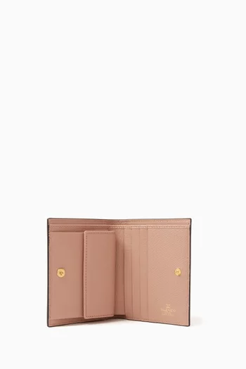 Valentino Garavani VLOGO Compact Wallet in Calfskin