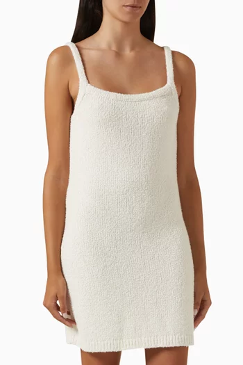 فستان قصير بنسيج بوكليه من مزيج الكشمير 12 ستوريز × إيرينا جولومازدينا
